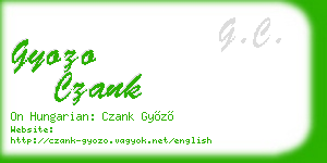 gyozo czank business card